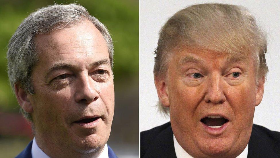 Nigel Farage and Donald Trump