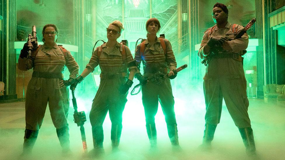 Ghostbusters stars Melissa McCarthy, Kate McKinnon, Kristen Wiig and Leslie Jones