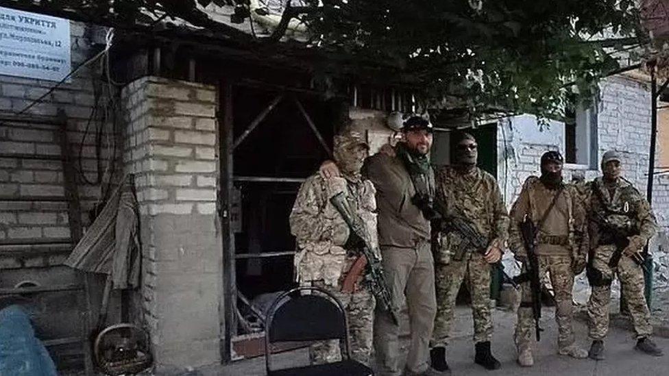 Pro-Putin Wagner Group mercenaries in Ukraine