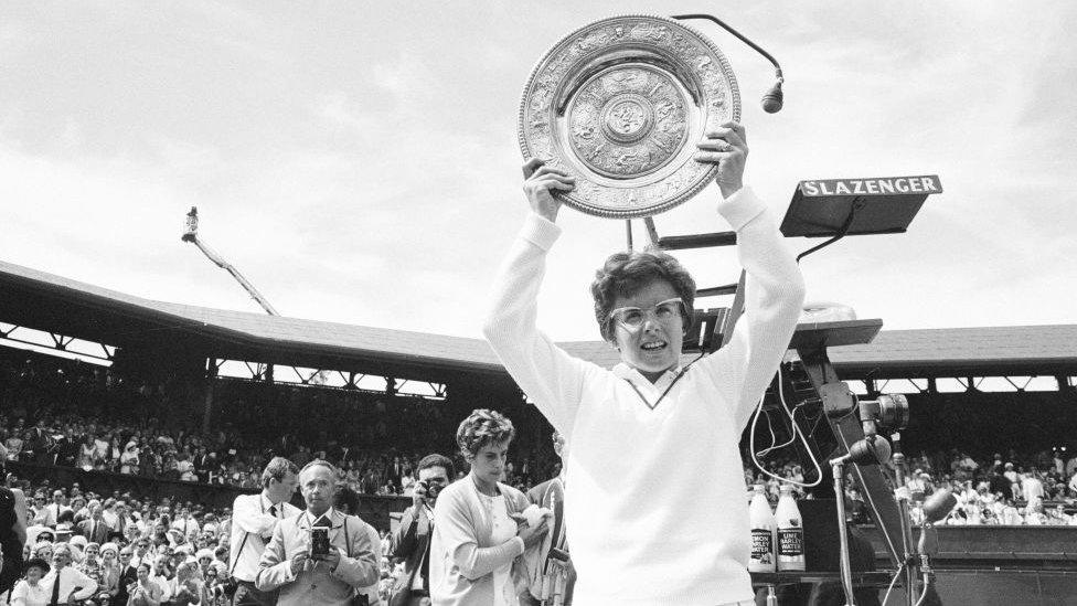 Tennis player Billie Jean King