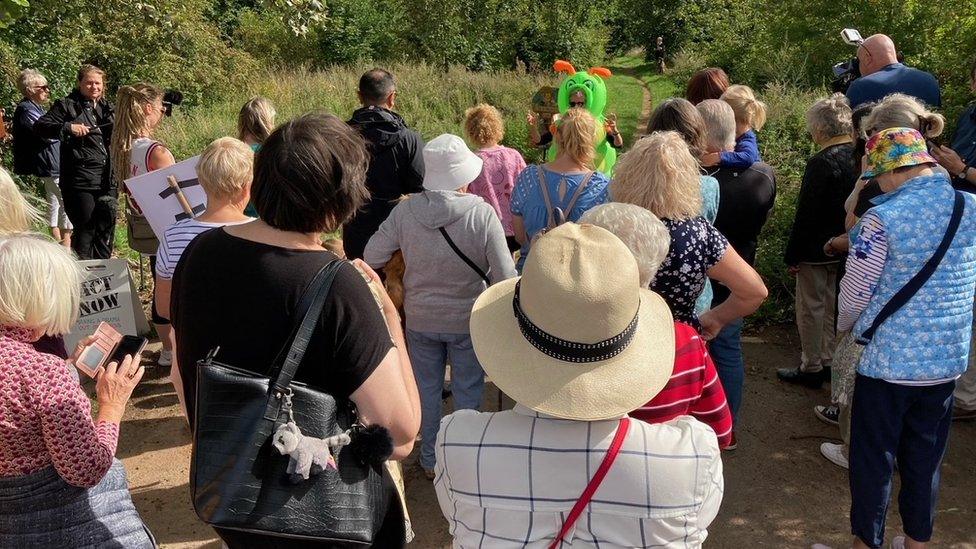 Protest in Bessacarr