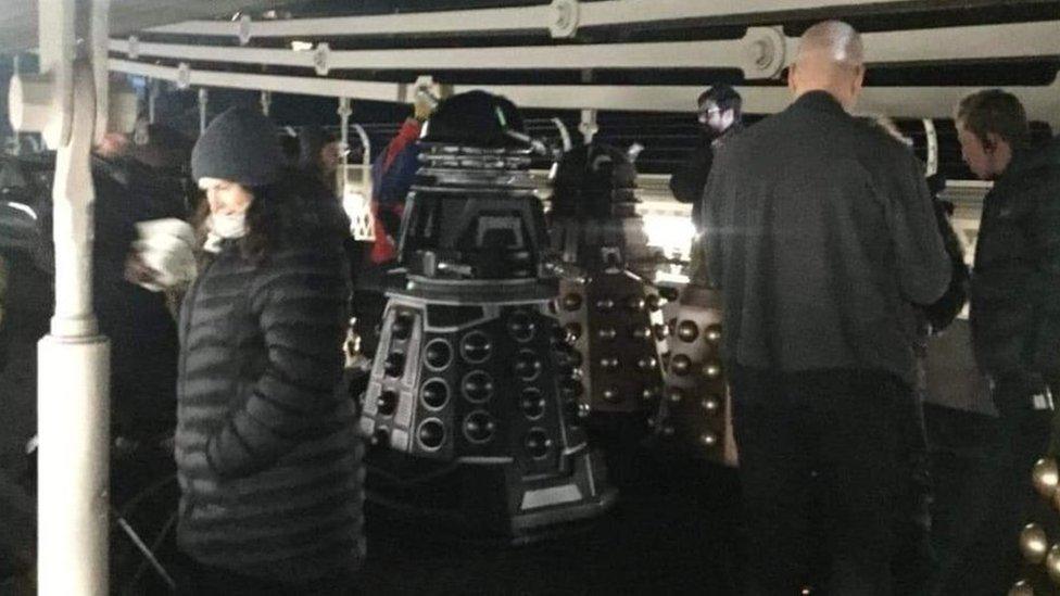 Daleks on Clifton Suspension Bridge