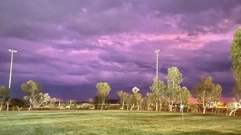 Skies above Karntama Village Mining Camp