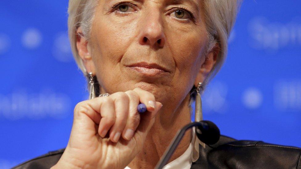 Christine Lagarde, managing director of the International Monetary Fund