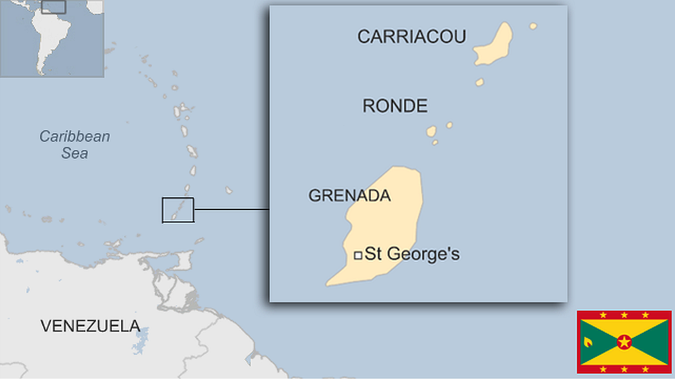 Map of Grenada