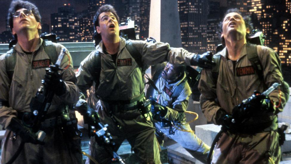 Dan Aykroyd (centre) and fellow Ghostbusters stars Bill Murray and Harold Ramis