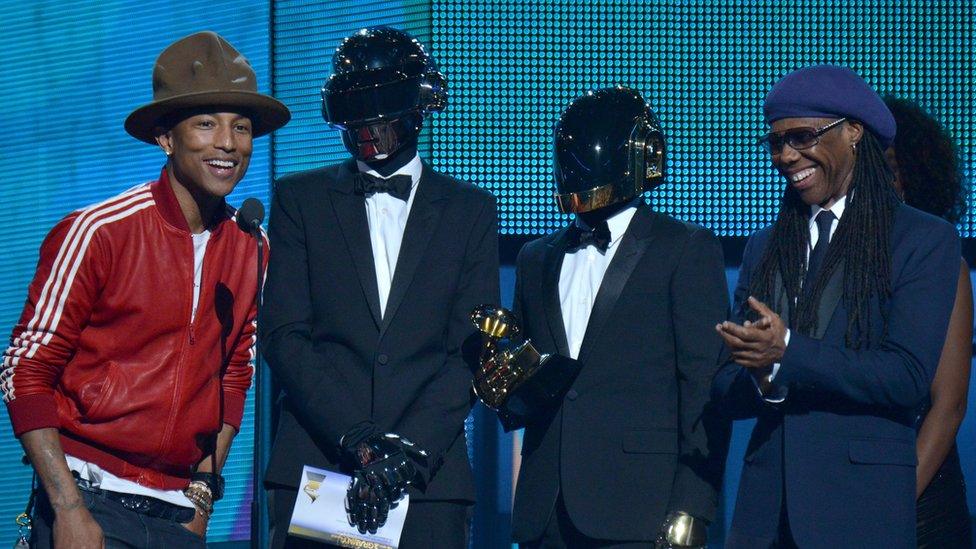 Pharrell Williams, Daft Punk and Nile Rodgers.