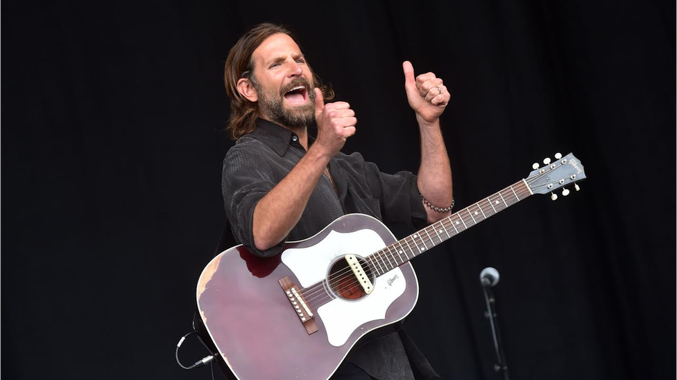 Bradley Cooper on the Pyramid Stage