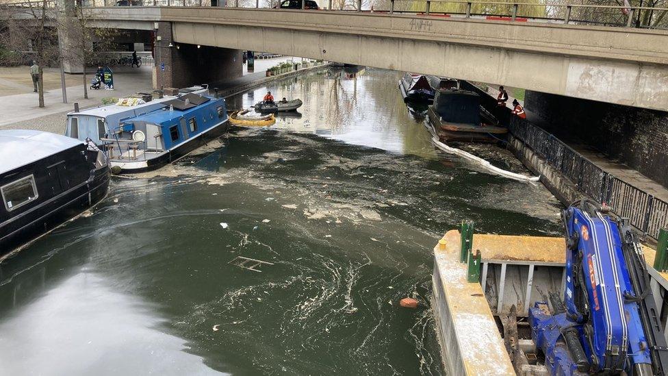 The oil pollutant at Paddington Basin