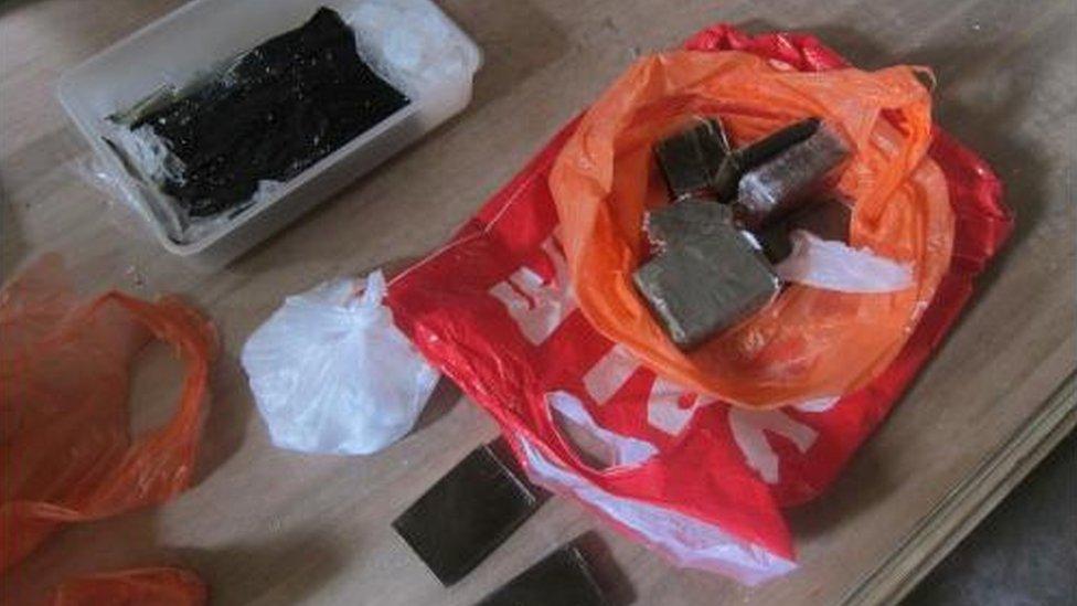 Drugs seized by police