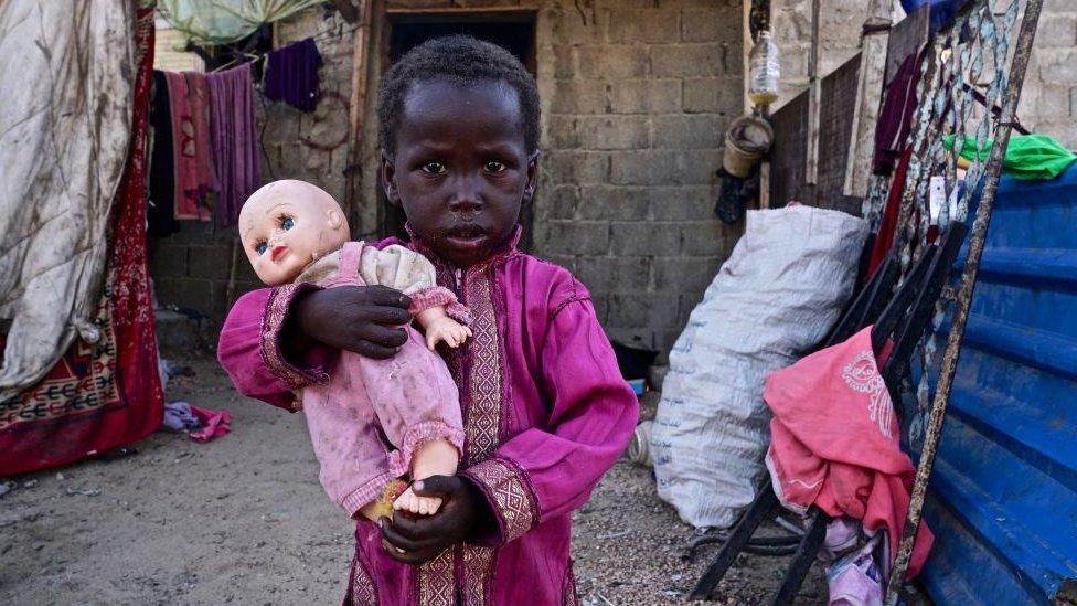 Migrant child in Lybia.