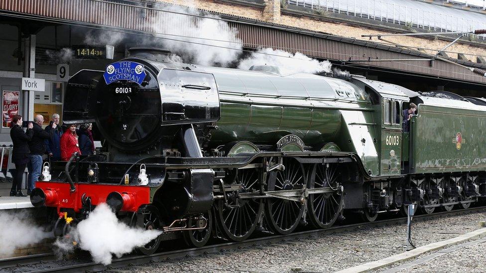 Flying Scotsman at York station