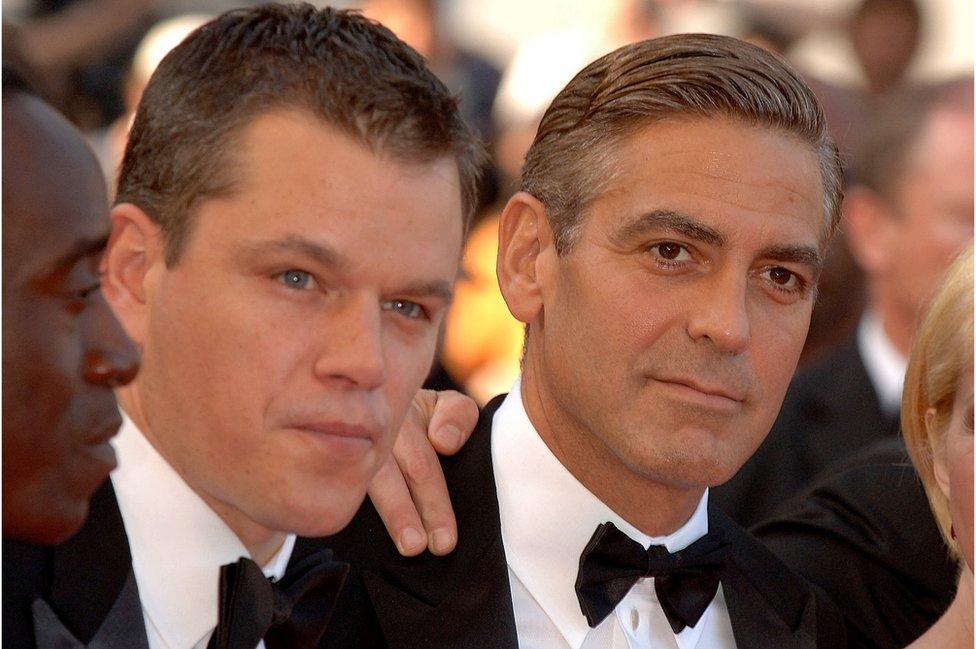 Matt Damon and George Clooney