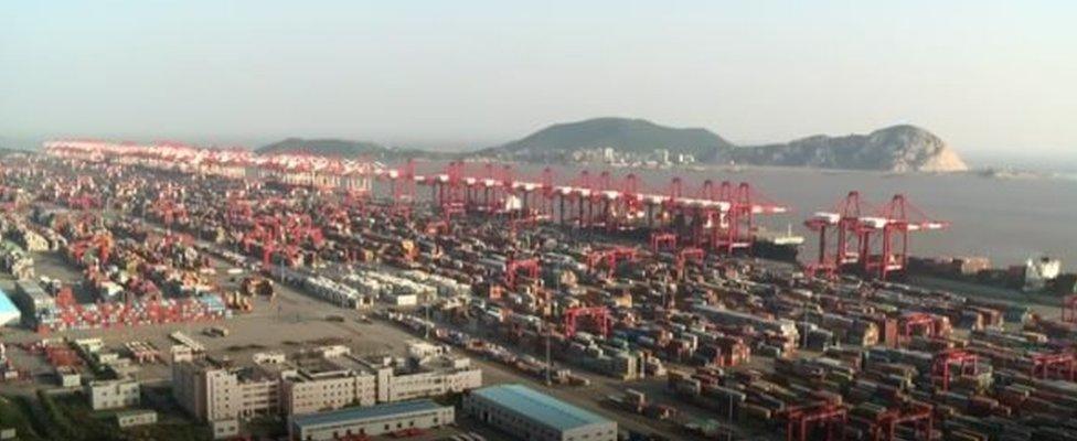 Industrial portside in China