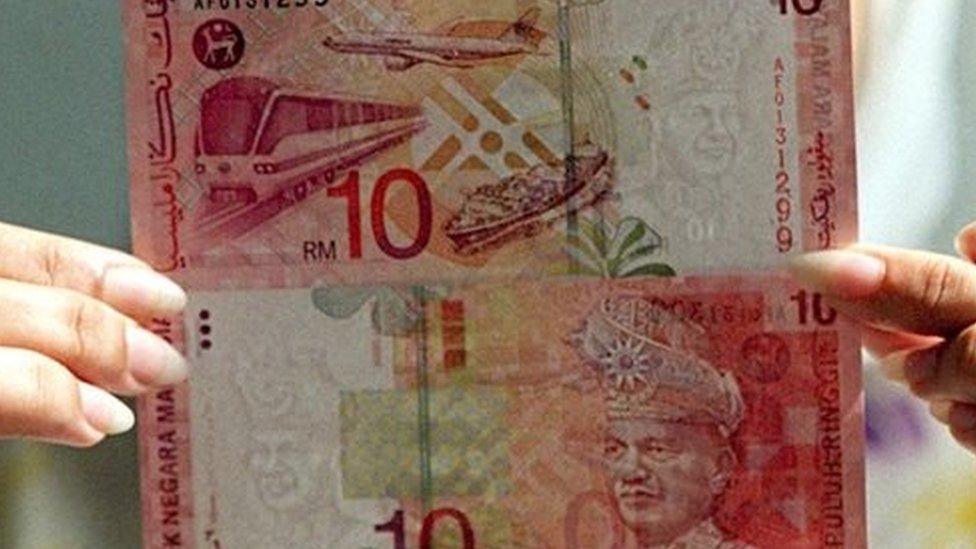 Malaysian ringgit notes. Cheap money saw some Asian currencies soar