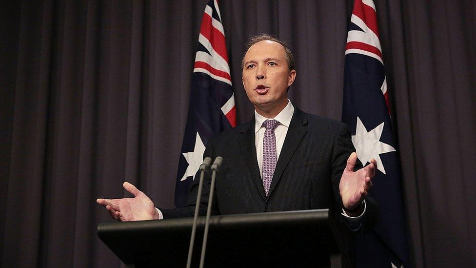 Australian Immigration Minister Peter Dutton