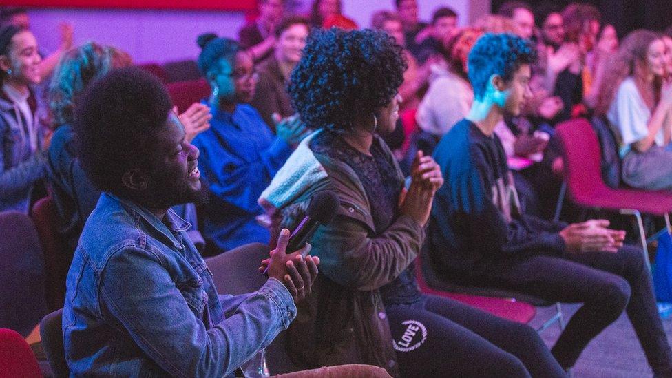 Michael Kiwanuka in audience