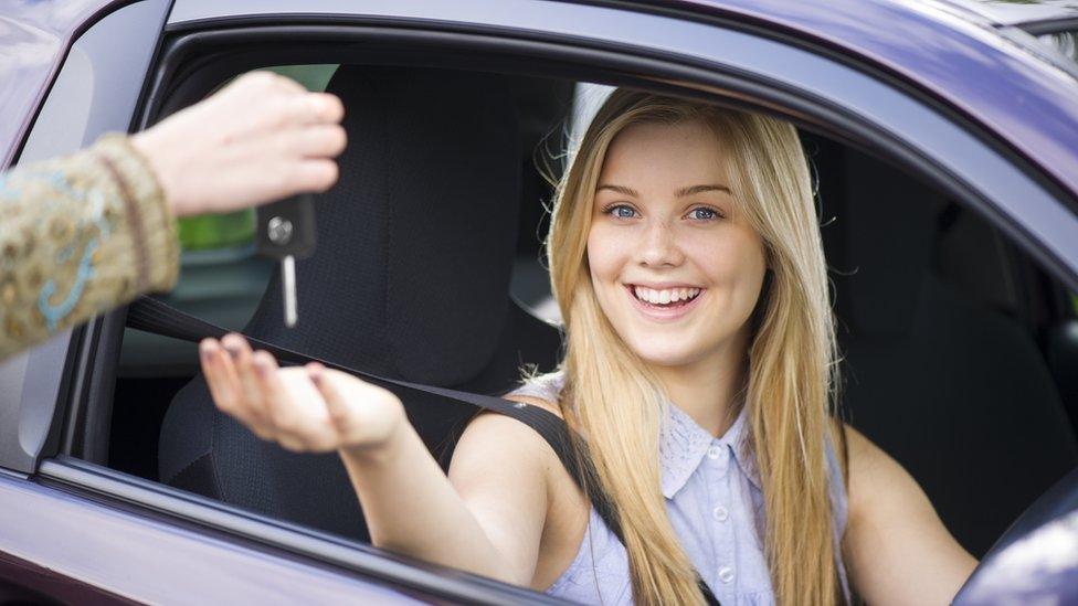 young female driver