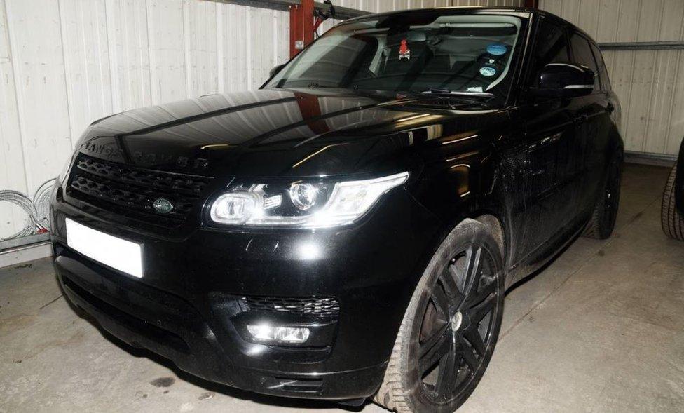 Adam Johnson's Range Rover