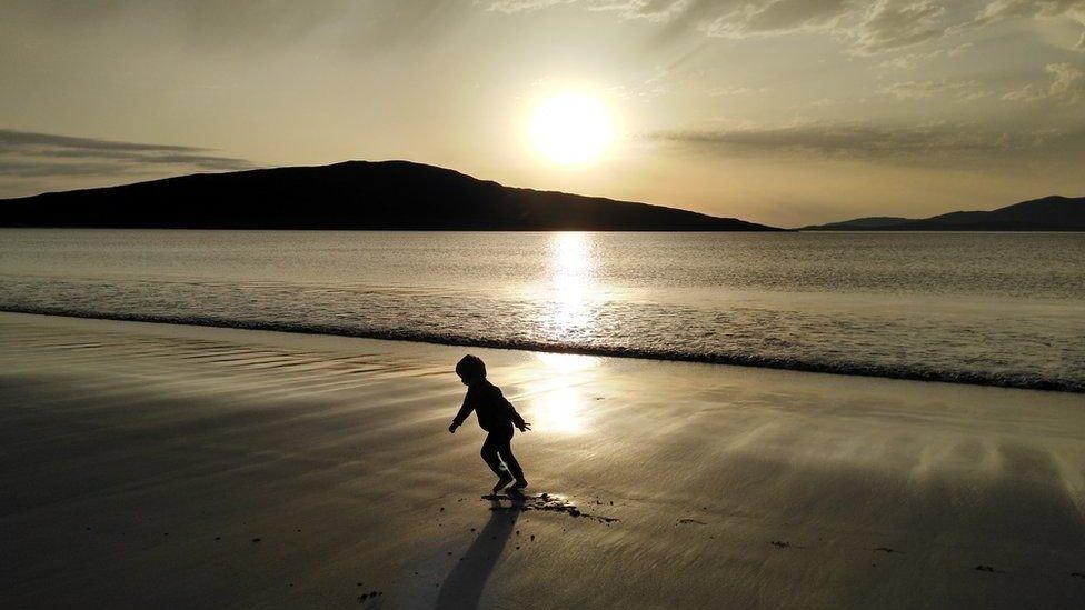 Boy on beach