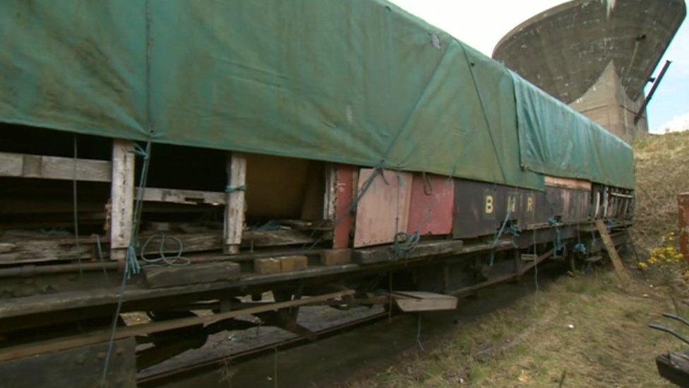 Carriages in a dilapidated state