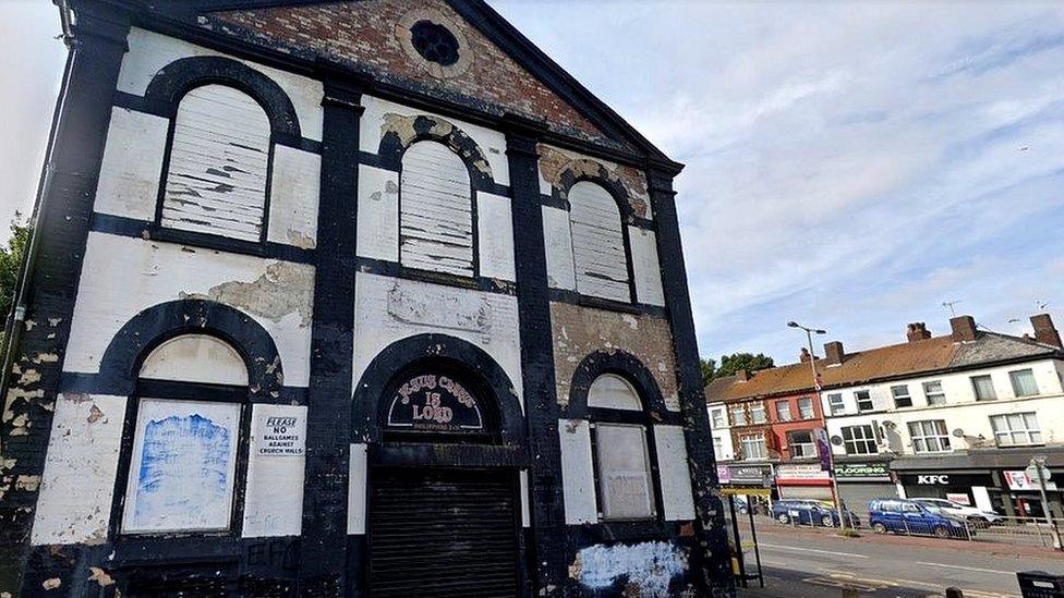 Derelict church hall Tuebrook