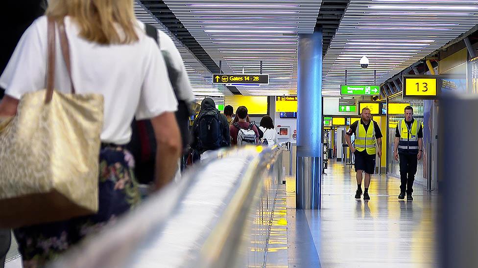 Inside Gatwick Airport