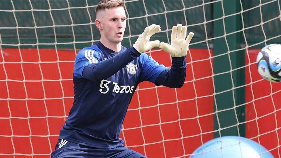 Dean Henderson during pre-season training