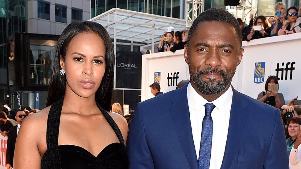 Sabrina Dhowrie and Idris Elba