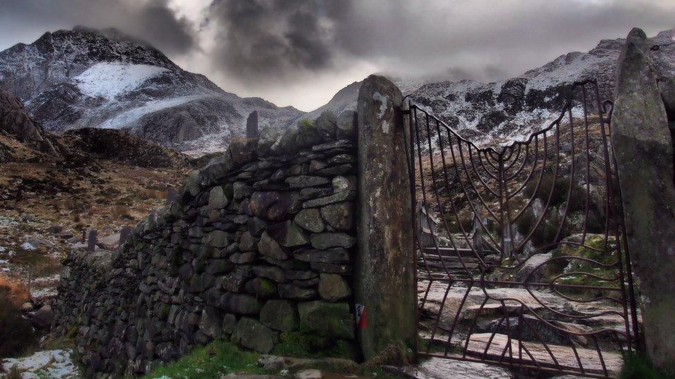 A gateway in Ogwen Valley Snowdonia