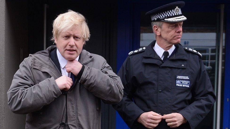 Boris Johnson and Sir Bernard Hogan-Howe