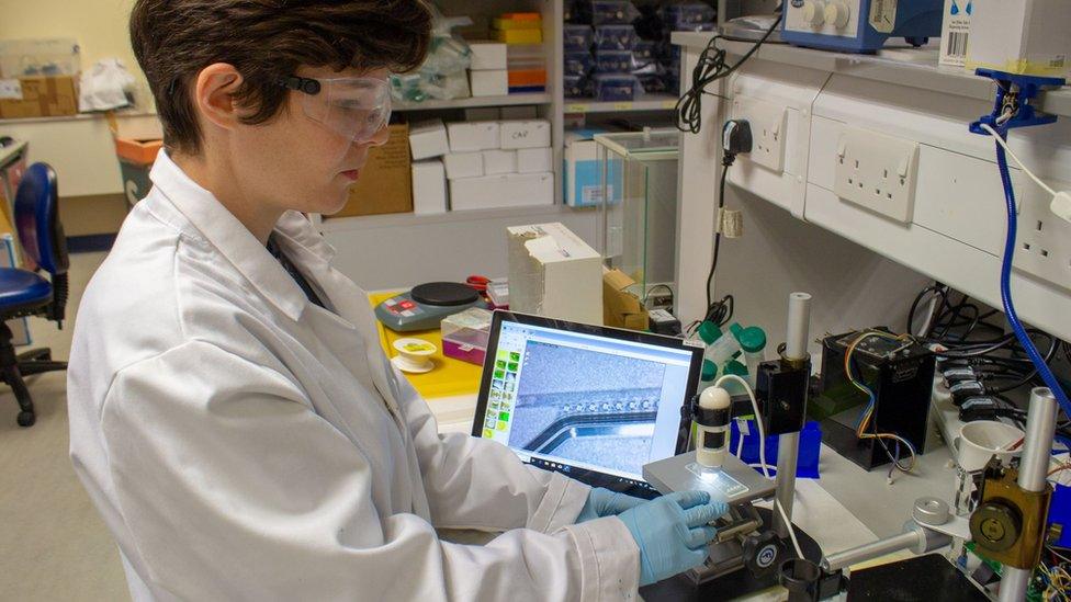 Dr Maiwenn Kersaudy-Kerhoas working in the lab with PLA.jpg