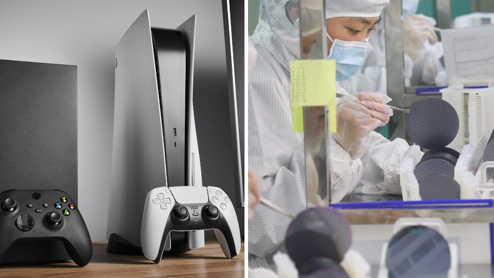 A PlayStation 5, an Xbox and a semioconductor factory