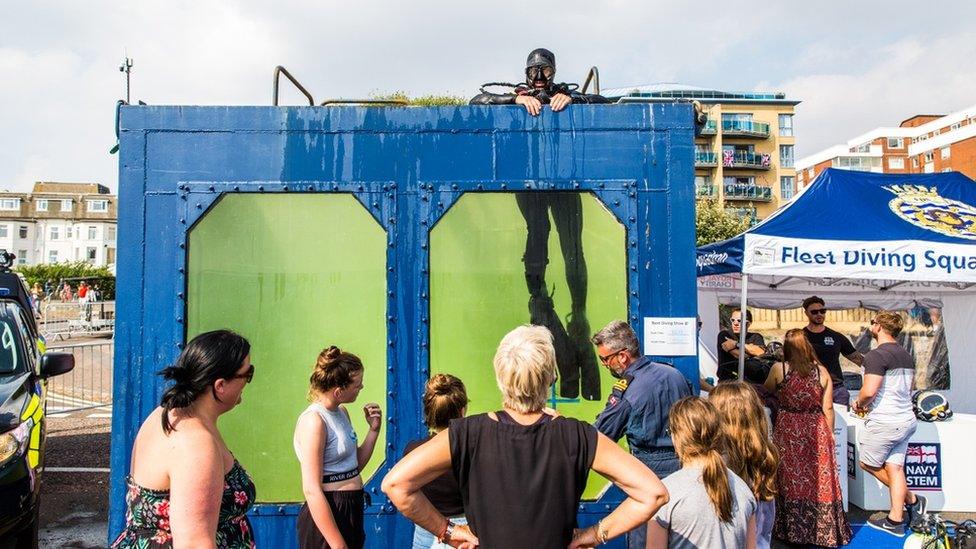 one of the stands at the festival