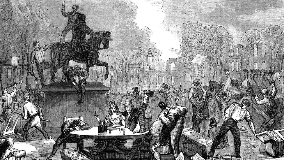 Bristol riots engraving