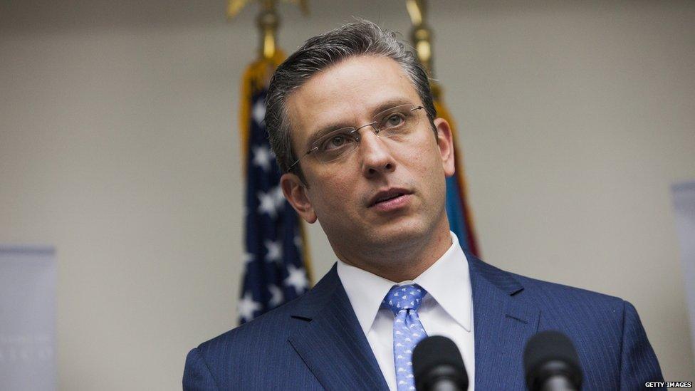 Puerto Rico's Governor Alejandro Garcia Padilla