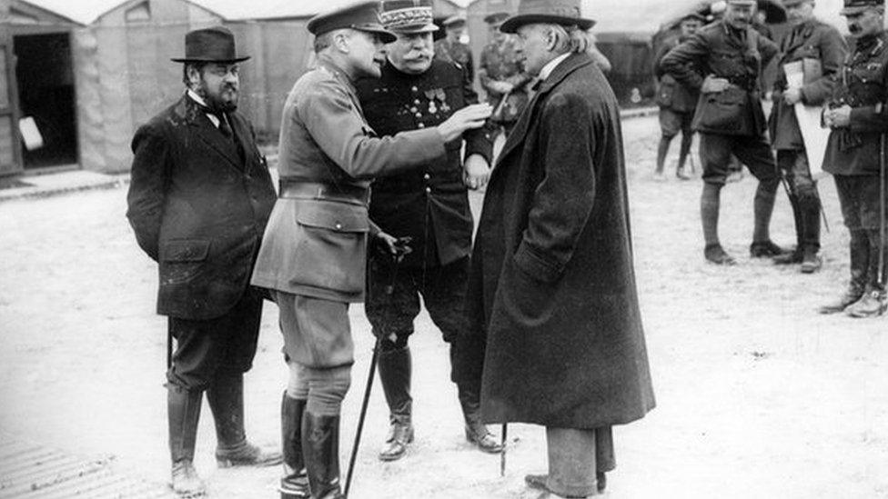 David Lloyd George with commander-in-chief of the British Expeditionary Force, Sir Douglas Haig, whose family was in the whiskey business