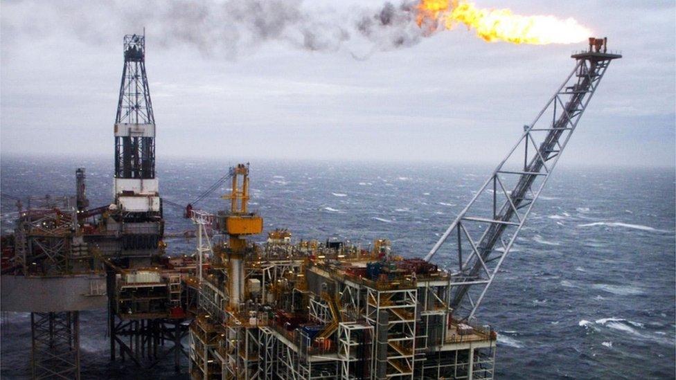 Oil installation in North Sea