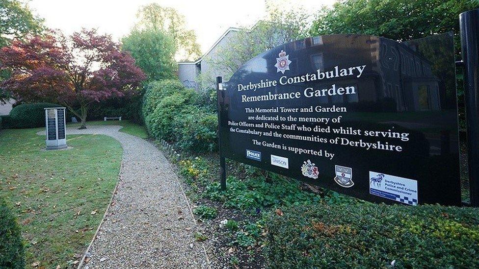 Derbyshire Police's remembrance garden