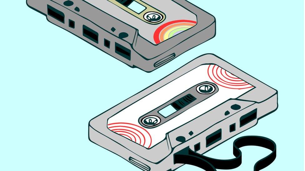 Cassette-tapes.