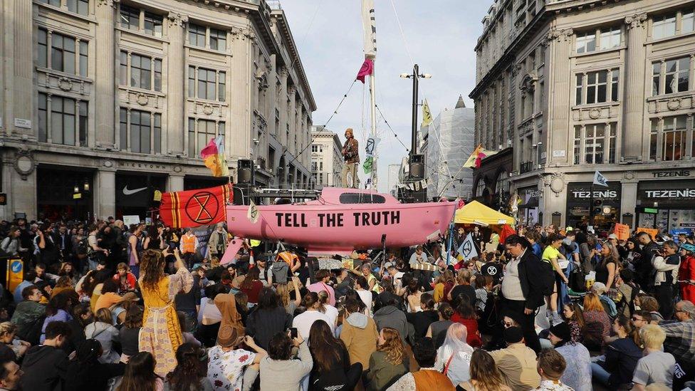 Climate change protesters