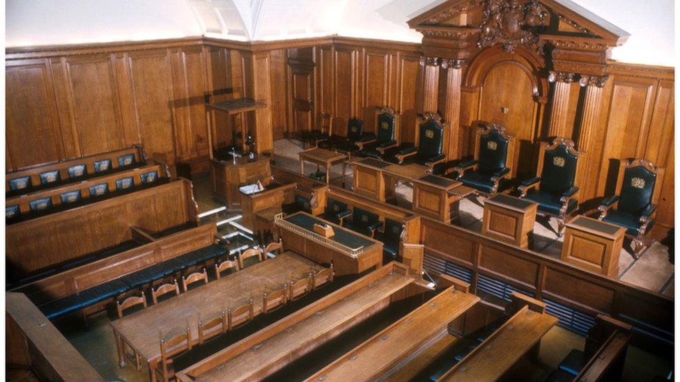 Courtroom interior