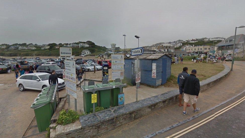 Polzeath car park