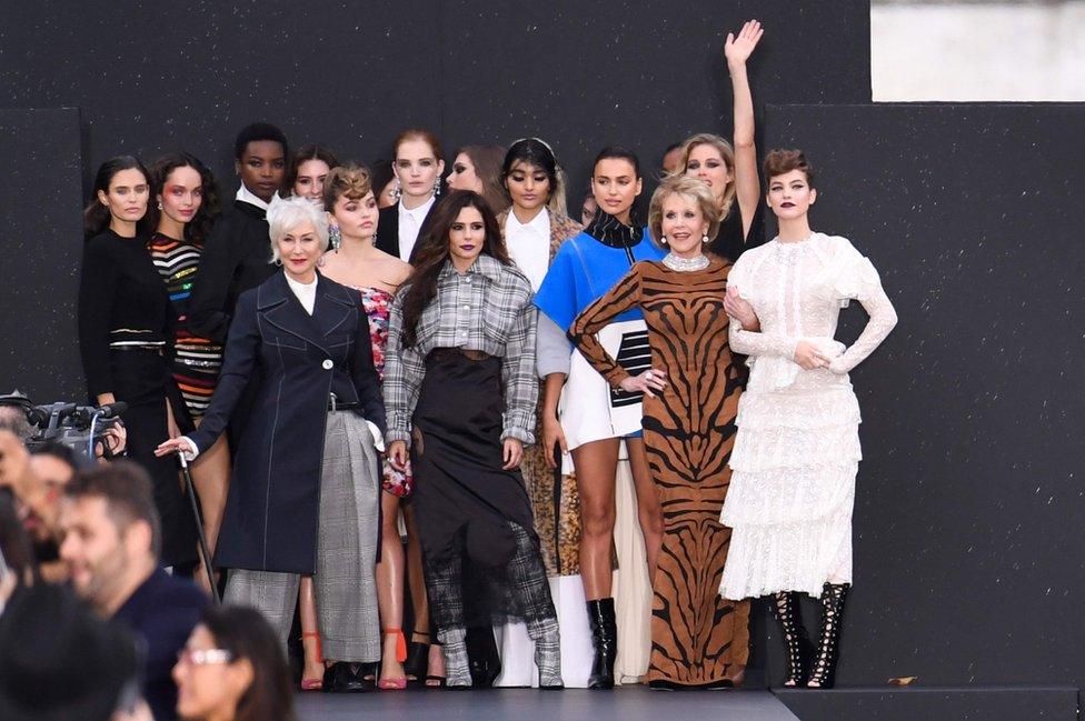 The first L'Oreal fashion show had a catwalk set up on the Champs-Elysees avenue in Paris