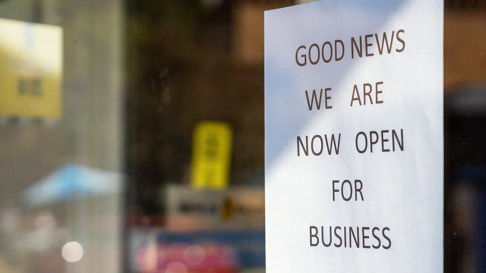 Open for business sign