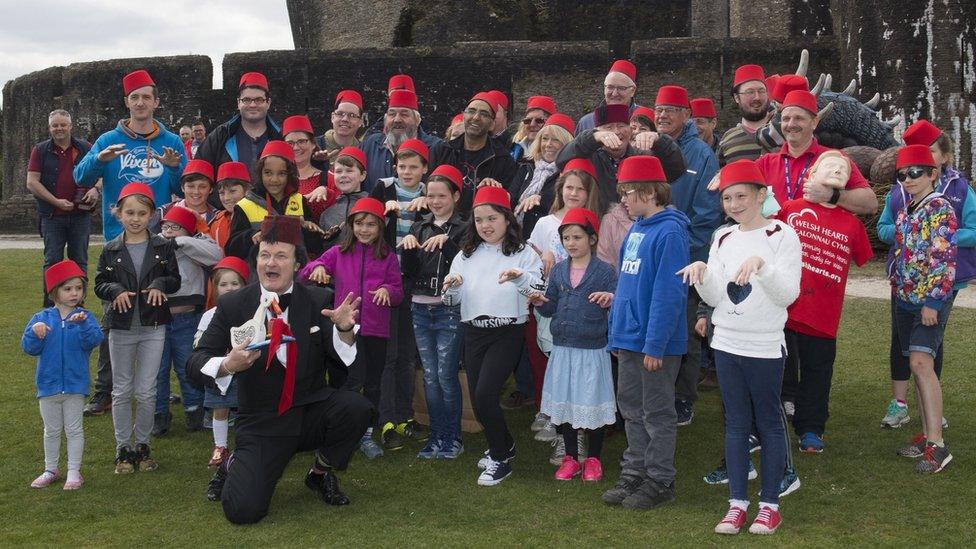 Participants at the Fez-tival in Caerphilly