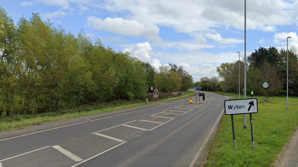 A road near Wyton