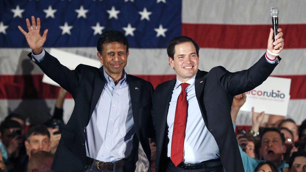 Bobby Jindal (left) and Marco Rubio