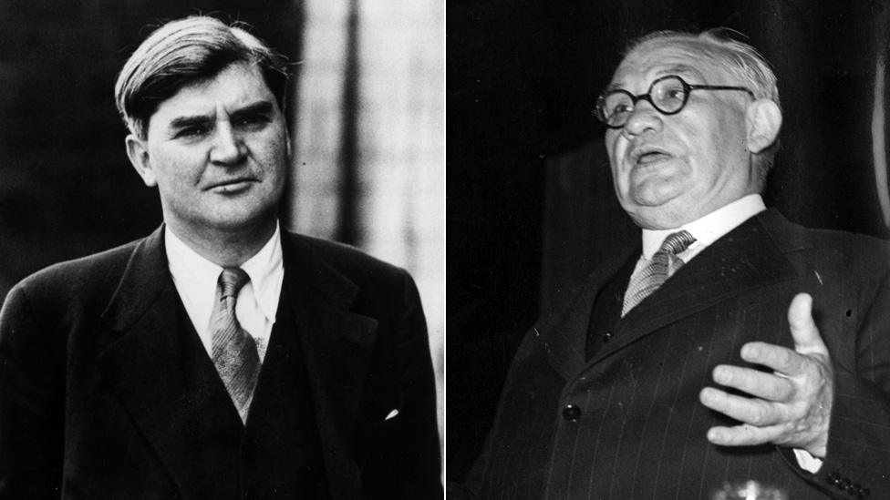 Aneurin Bevan and Ernest Bevin