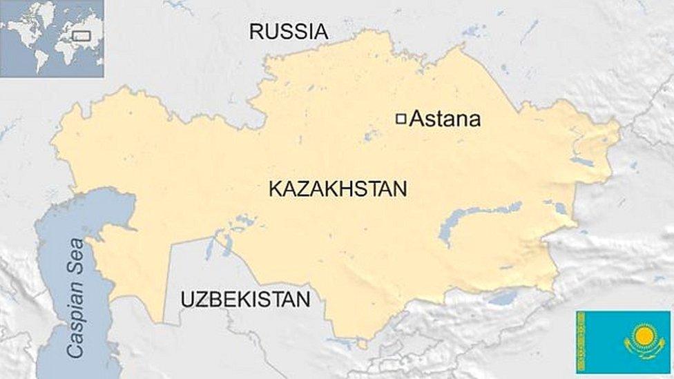 Map of Kazakhstan